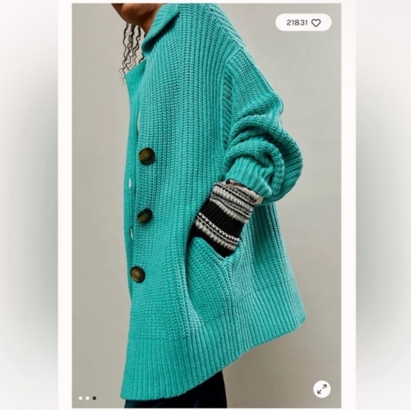 Free People Swim Too Deep Cardigan NWOT RETAIL $158 - Picture 4 of 4